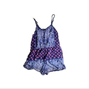 Multi Color Crisscross Romper